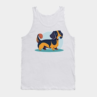 Dachshund Portrait Tank Top